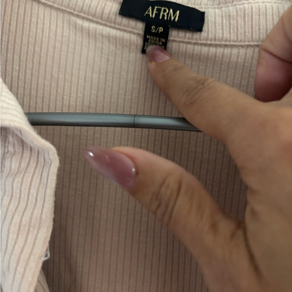 AFRM Ribbed Cream Top - Picture 4 of 6